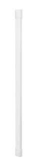 Cable 4 - kovový kryt na káble,užší,  biely